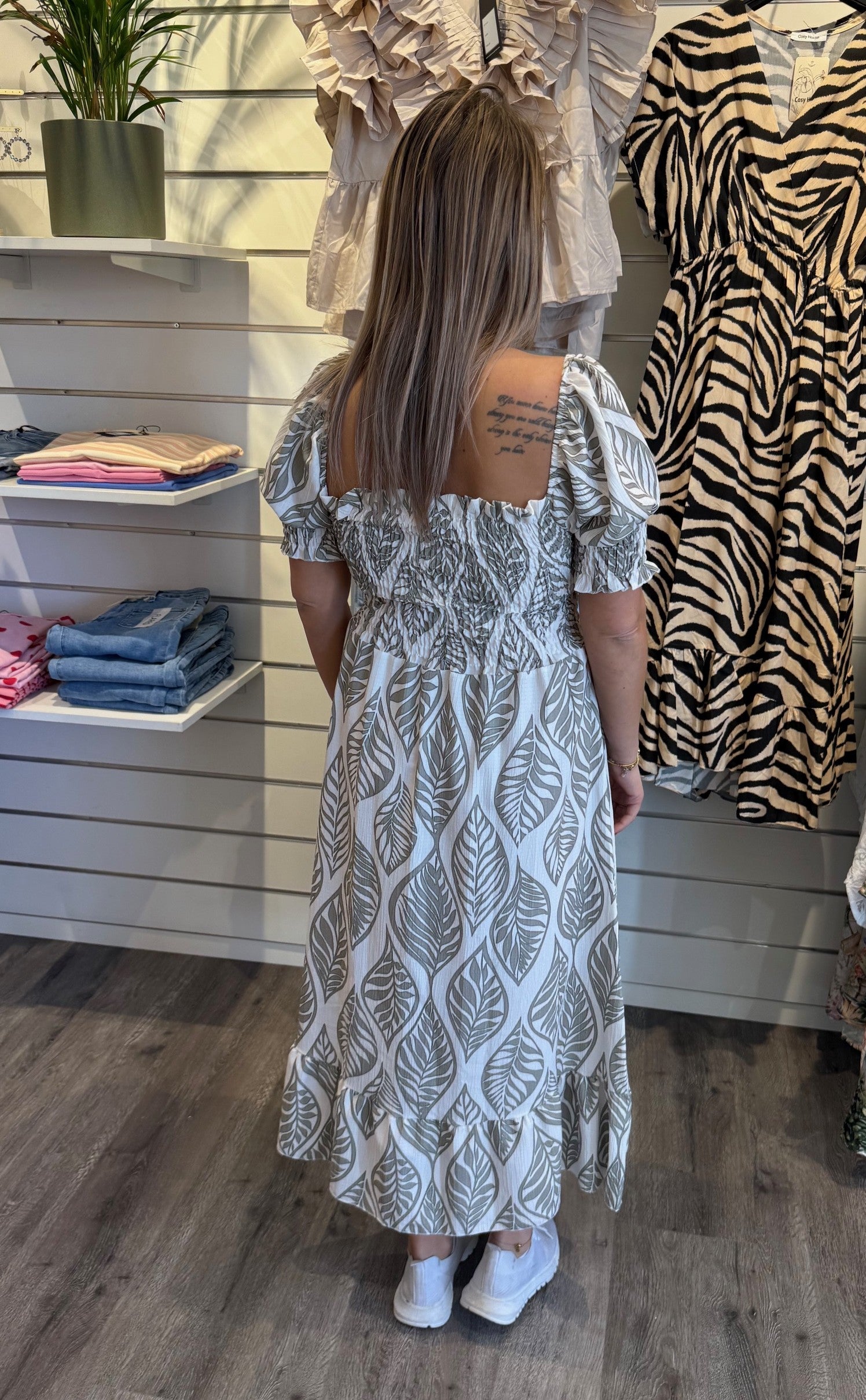 Ebba klänning Khaki