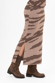 Eleanor kjol zebra taupe