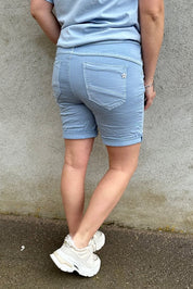 Ella MDC146 - Shorts med knyt - Blå