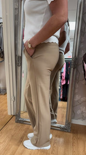 Elma - Kostymbyxor- Superstretch- Beige