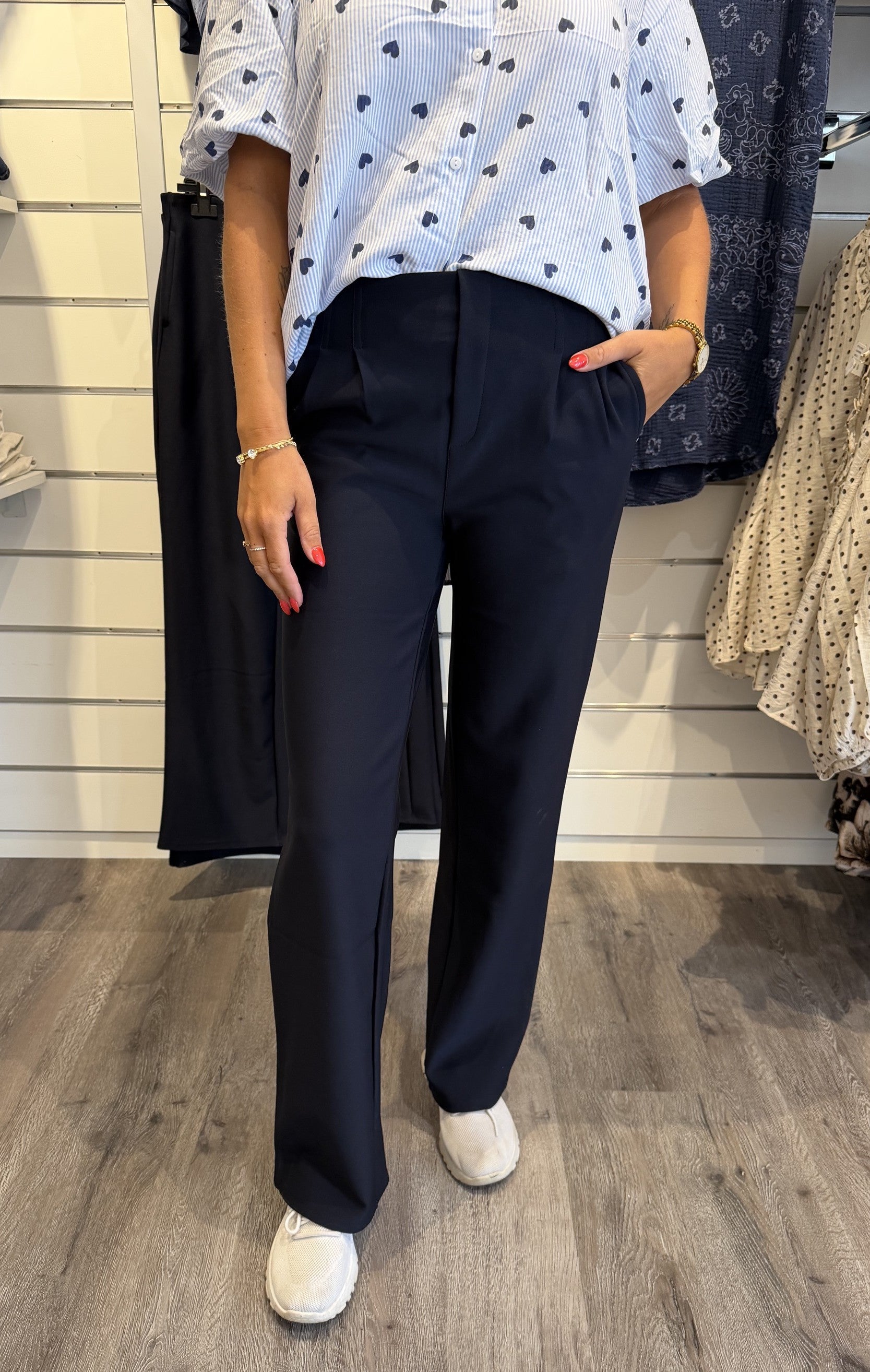 Elma Kostymbyxor Superstretch Navy