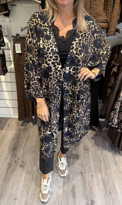 Eloisa mönstrad kaftan svart