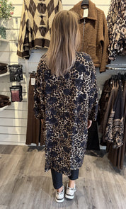 Eloisa mönstrad kaftan svart