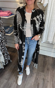 Emilie - Tunika - Svart - Leopard