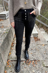 Emma 2680 - Jeans - Glitter - Svart - Nyhet