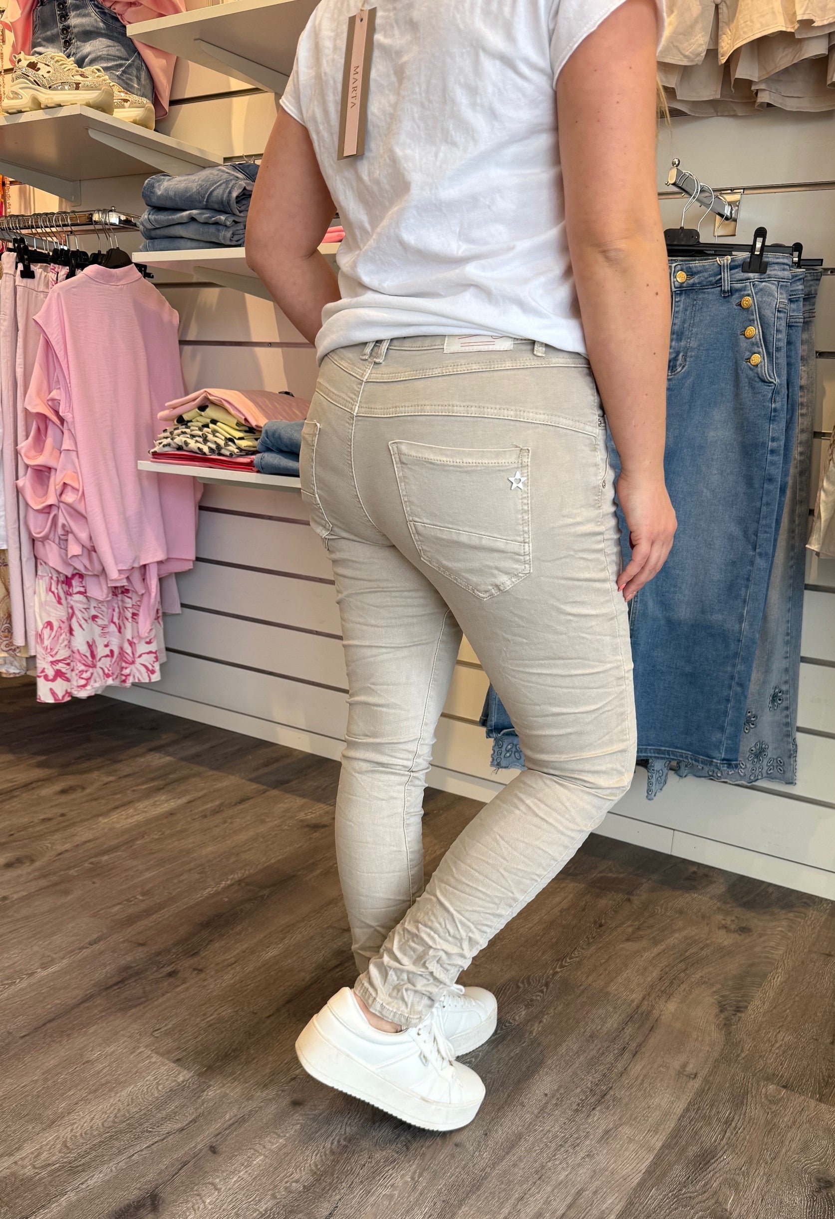 Marta jeans beige MDC2565