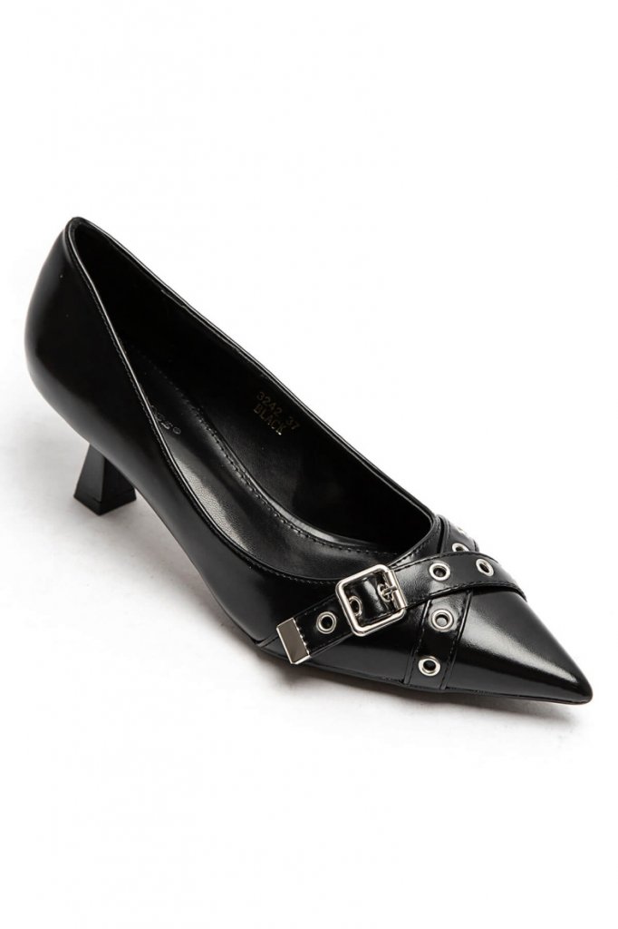 Ilona - Pumps - Spänne - Svart - Nyhet