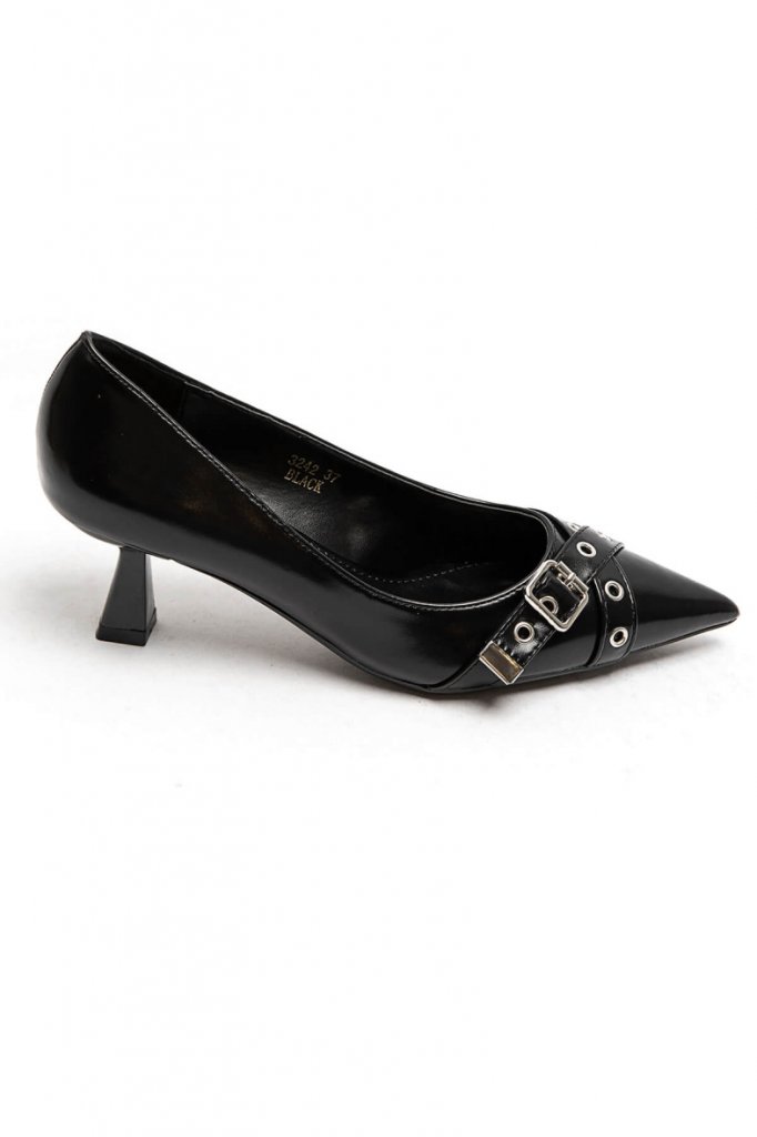 Ilona - Pumps - Spänne - Svart - Nyhet