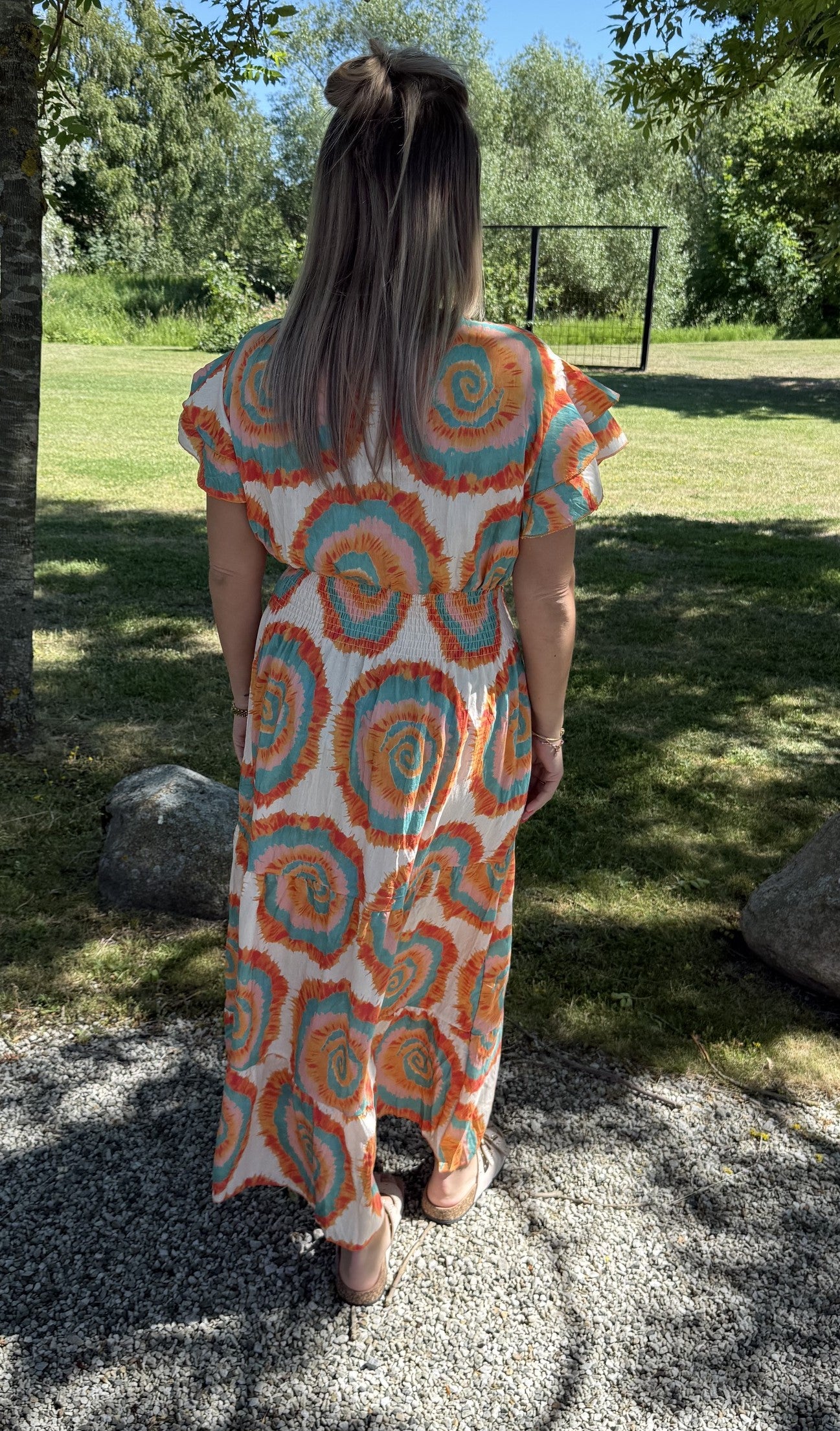 Esmeralda Klänning mönster Orange
