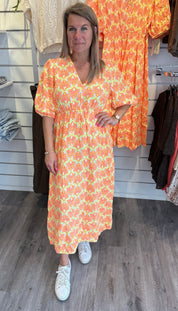 Estelle Summer dress Orange/Gul