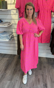 Estelle Summer dress Fuxia