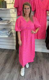 Estelle Summer dress Fuxia