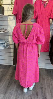 Estelle Summer dress Fuxia