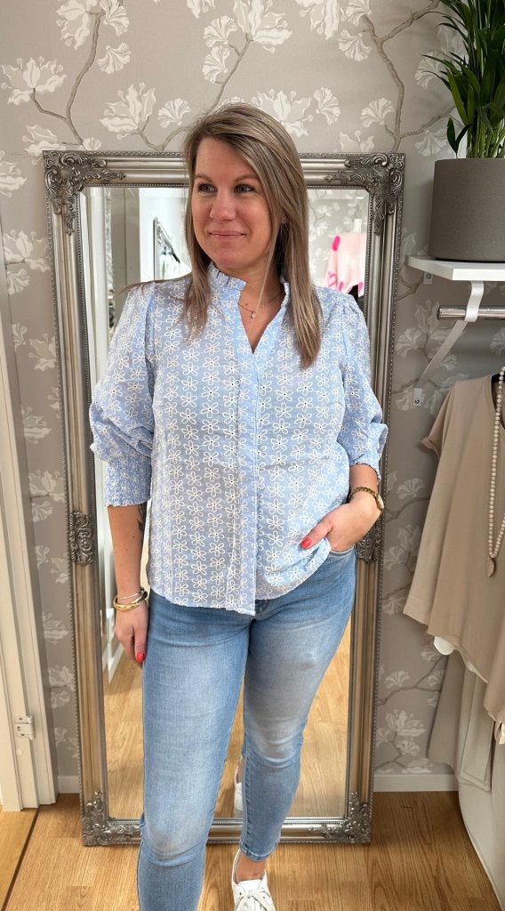 Ester- Blus - Blå- Nyhet