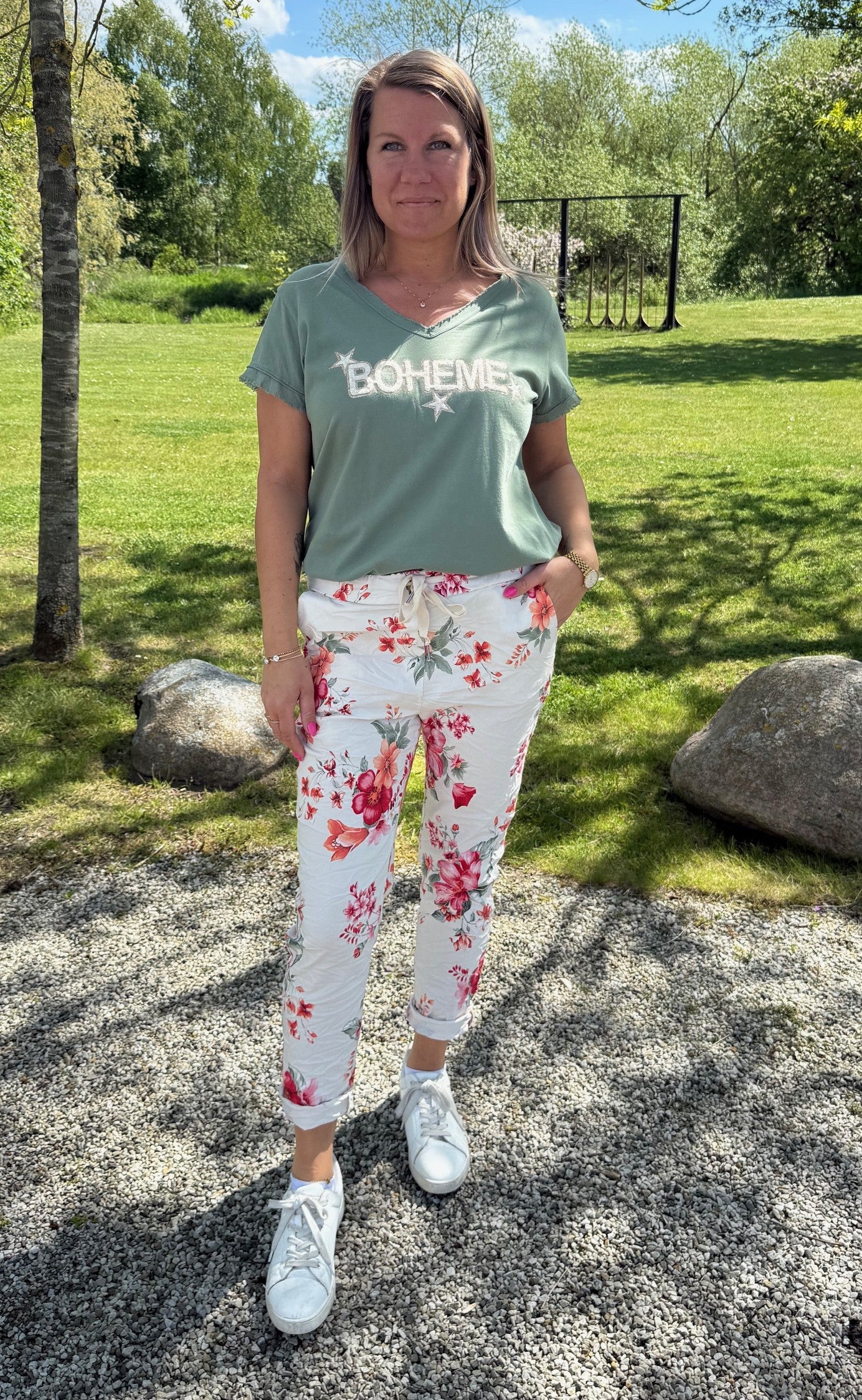 Eva Magiska byxor Flower Multi