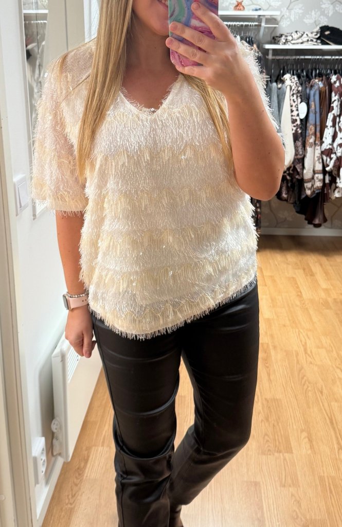 BCFitz - Topp  - Glitter - Cream - Nyhet