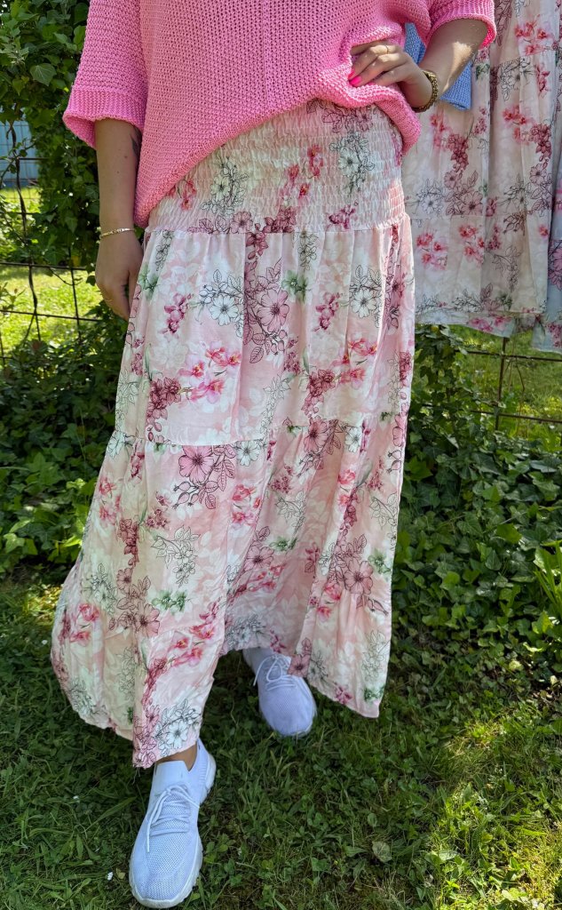 Princess- Kjol - Flower - Ljusrosa