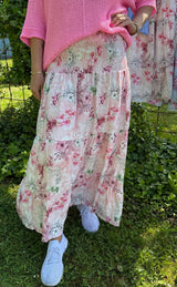 Princess- Kjol - Flower - Ljusrosa