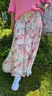 Princess- Kjol - Flower - Ljusrosa