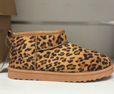 Elsa - Boots - Moccaimitation  - Camel - Leopard