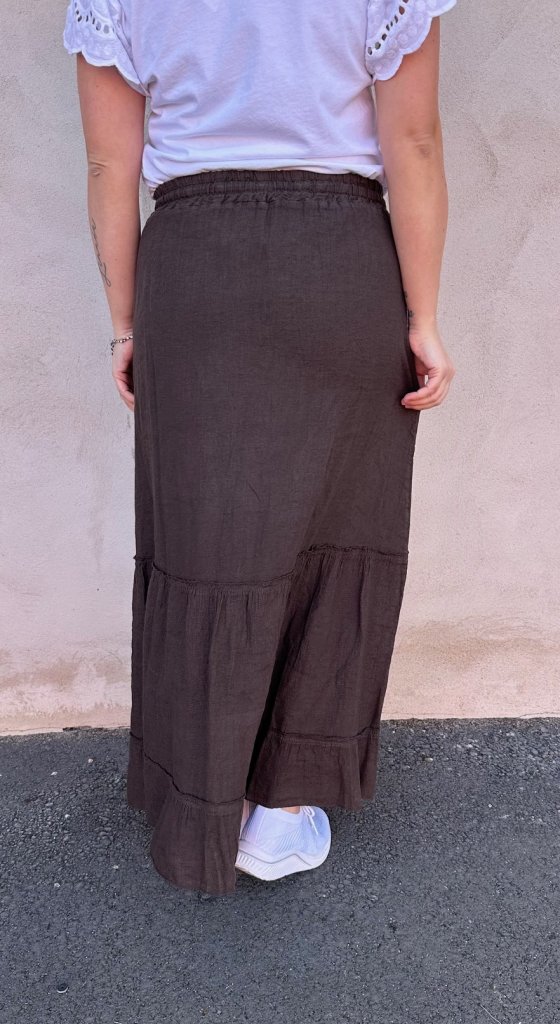 Fontanelle - Linnekjol  - Choco - Nyhet