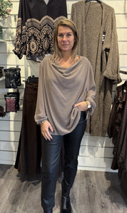 Frida Blus Taupe