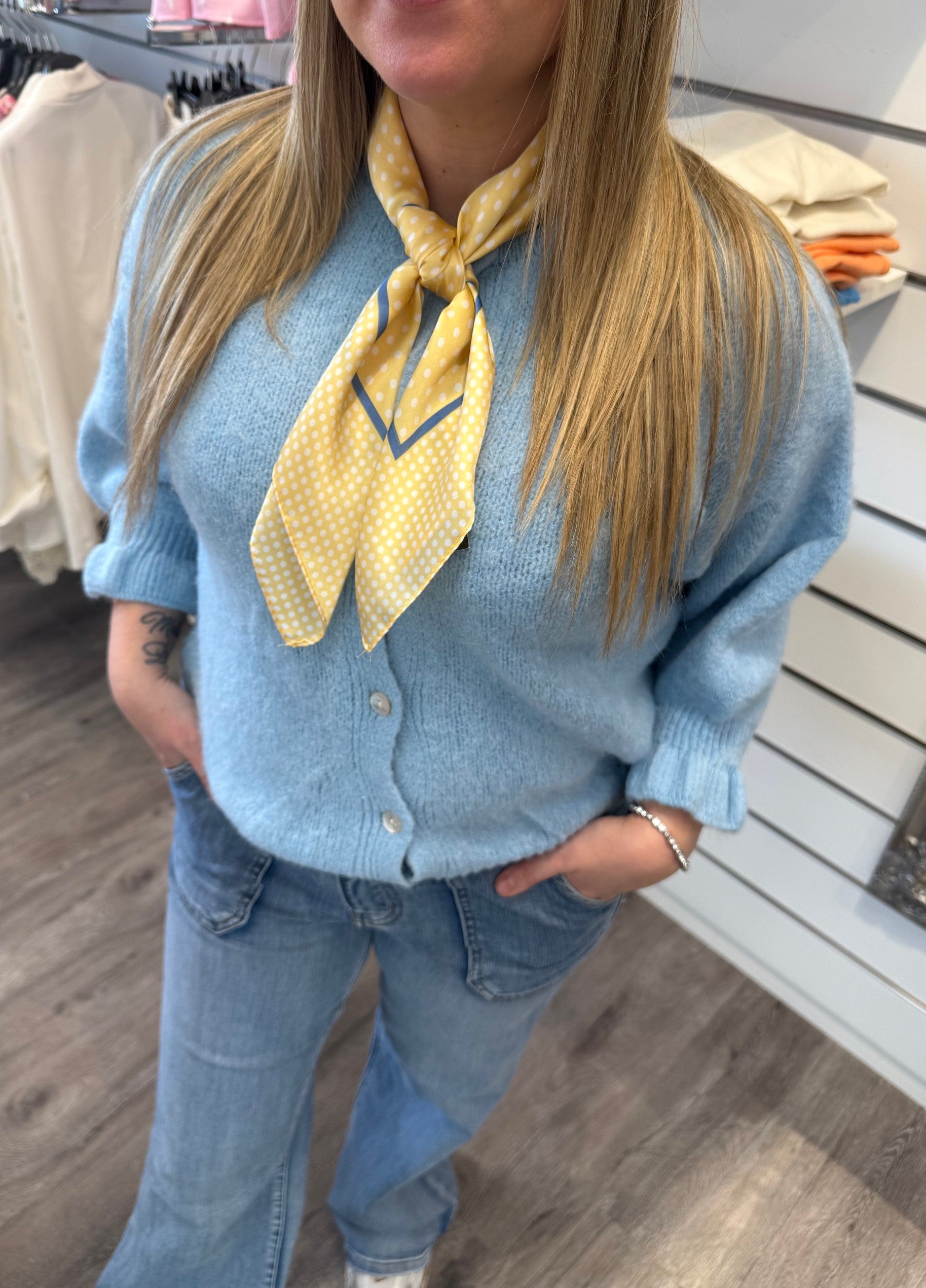 Freydis - Scarf  - Prickar - Gul