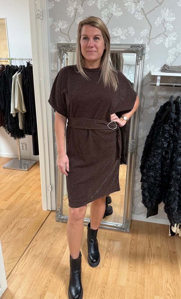 Gelia- Klänning - Choco/Glitter- Nyhet