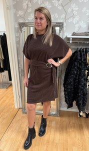 Gelia- Klänning - Choco/Glitter- Nyhet