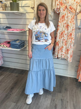 Gianna Kjol Jeansblå