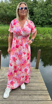 Gija - Klänning - Mönster - Multi Rosa