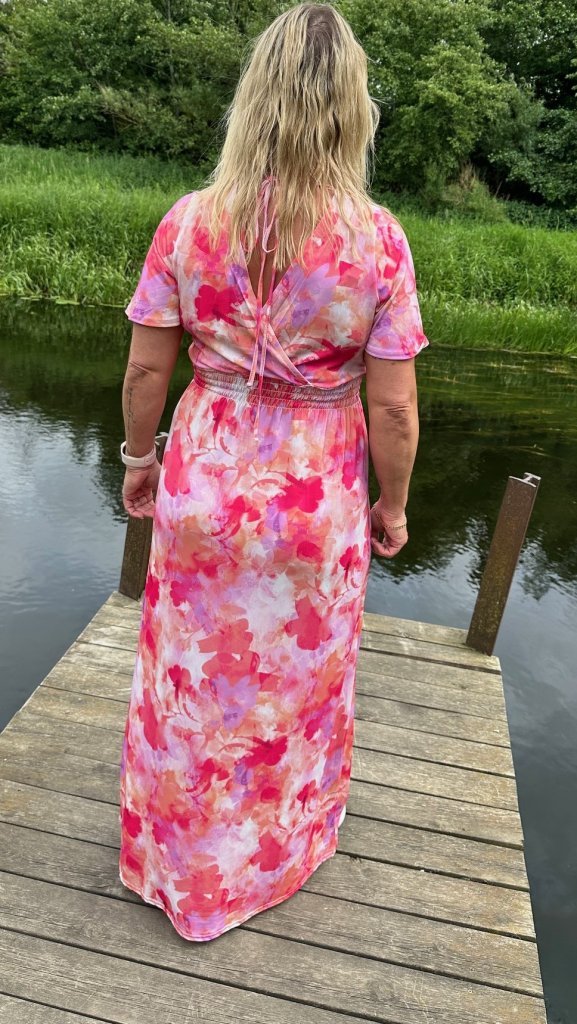 Gija - Klänning - Mönster - Multi Rosa