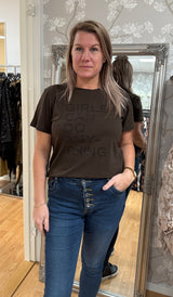 Sunshine- Tshirt - Girls can do anything- Moro