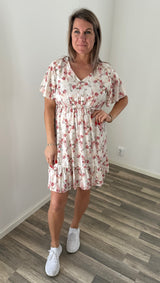 Gina - Klänning  Gisla Flower Cream