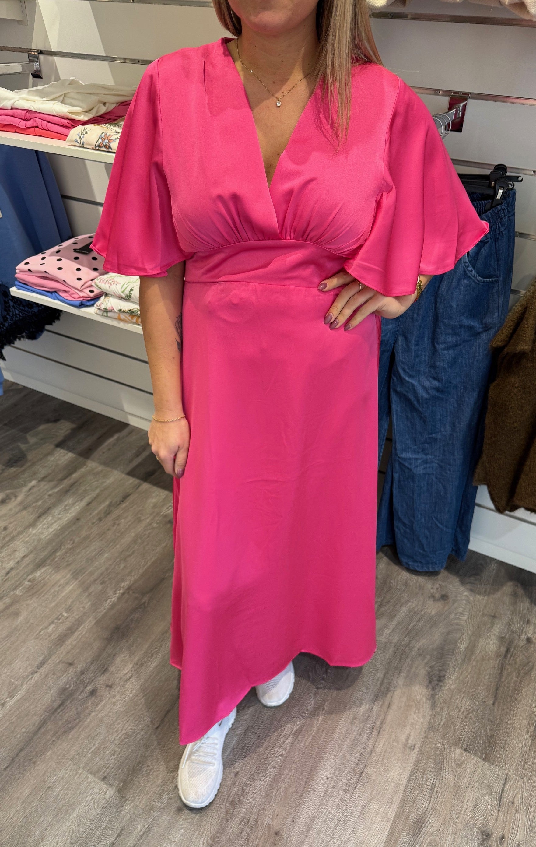 Gisela - Klänning - Cerise - Nyhet