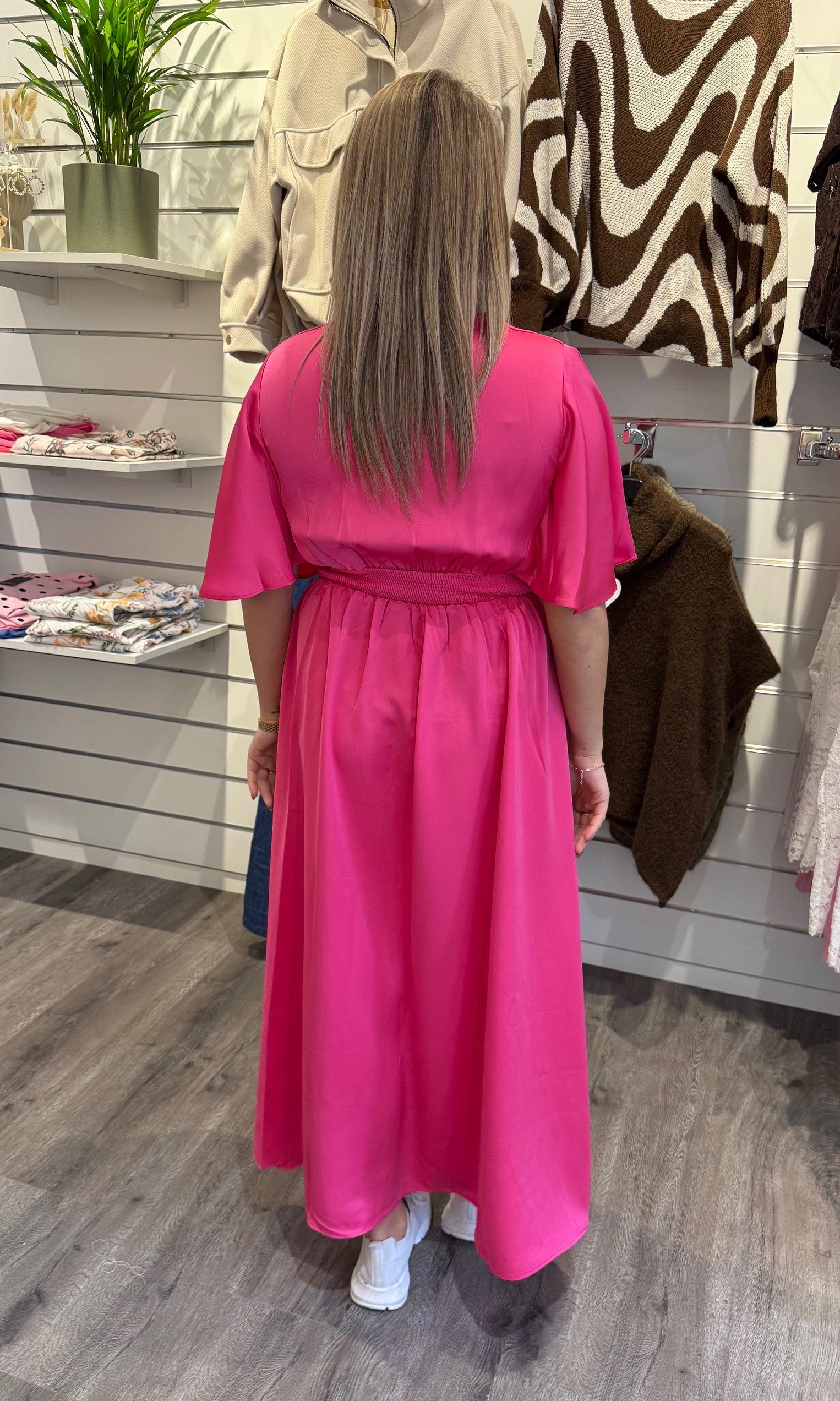 Gisela - Klänning - Cerise - Nyhet