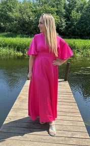 Gisela - Klänning - Cerise - Nyhet