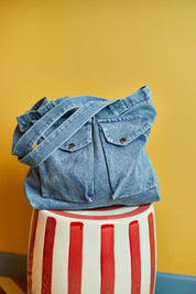 BCHalle Jeansväska Ljusdenim