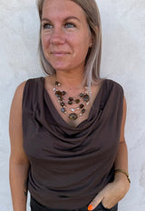 Gemini - Halsband - Stenar- Brunt- Nyhet