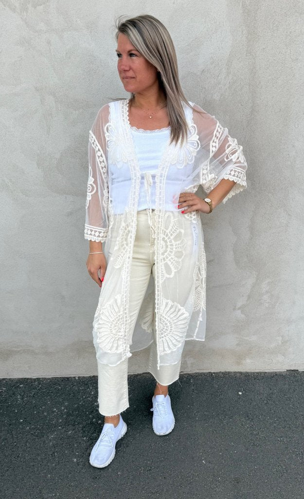 Helena - Kimono- Beige- Nyhet