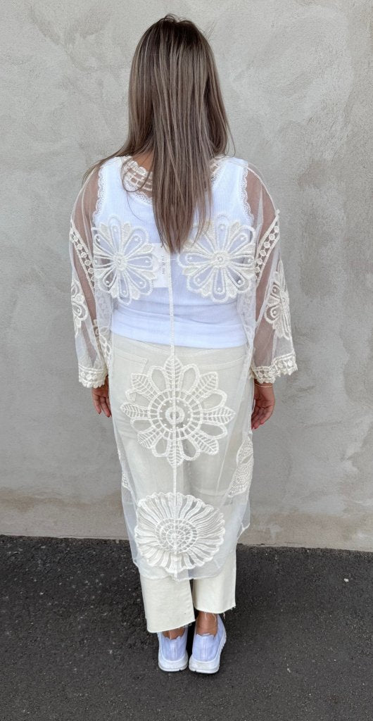 Helena - Kimono- Beige- Nyhet