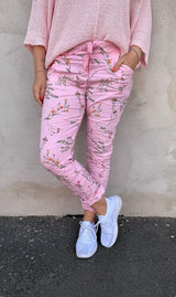 Harriet - Byxor - Flower - Rosa- Nyhet