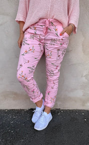Harriet - Byxor - Flower - Rosa- Nyhet