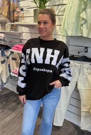 Hibiscus - Sweatshirt- Copenhagen - Svart/Grå
