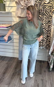 Grace - Spetstopp Khaki