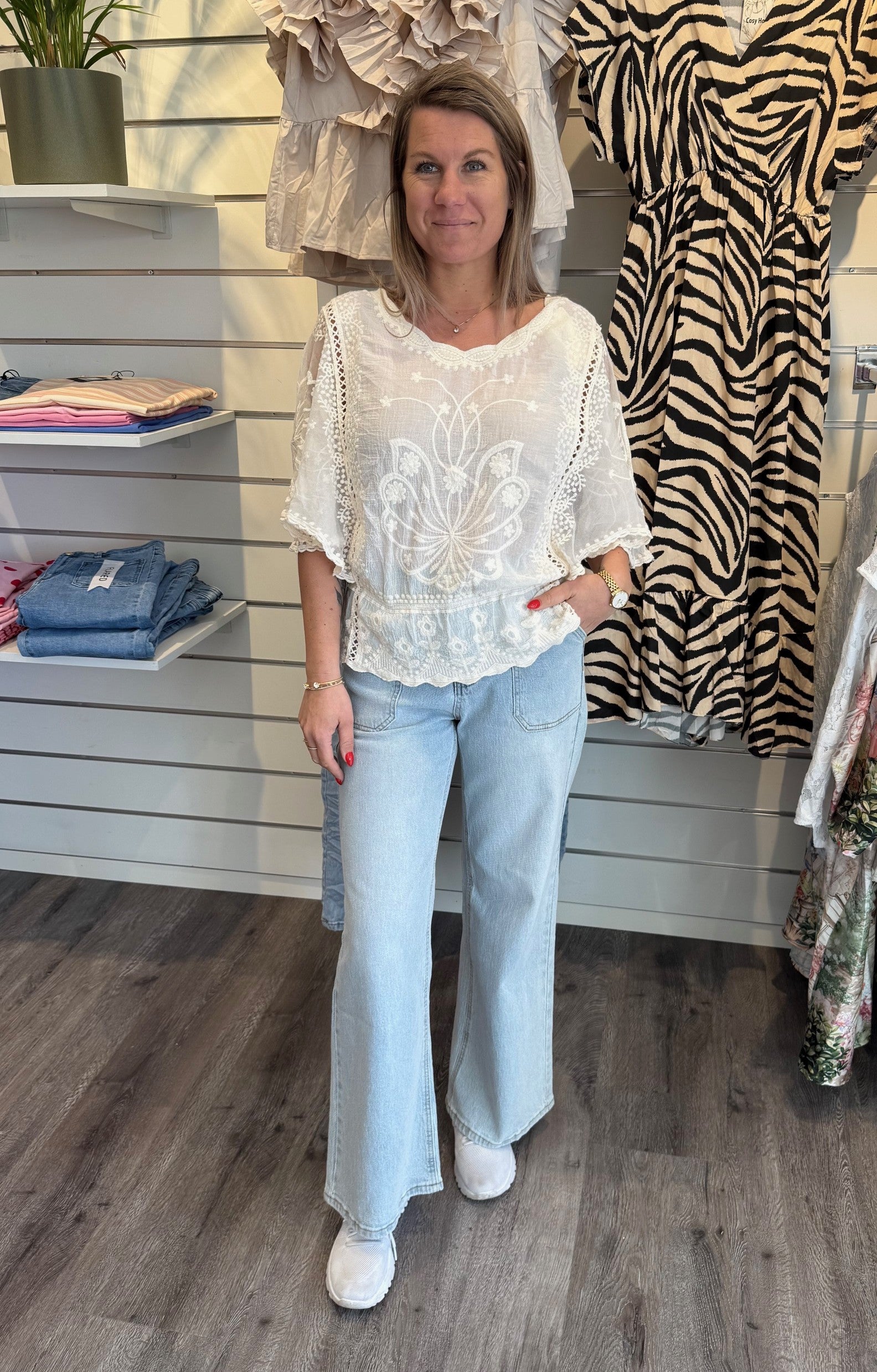 Grace - Spetstopp Beige