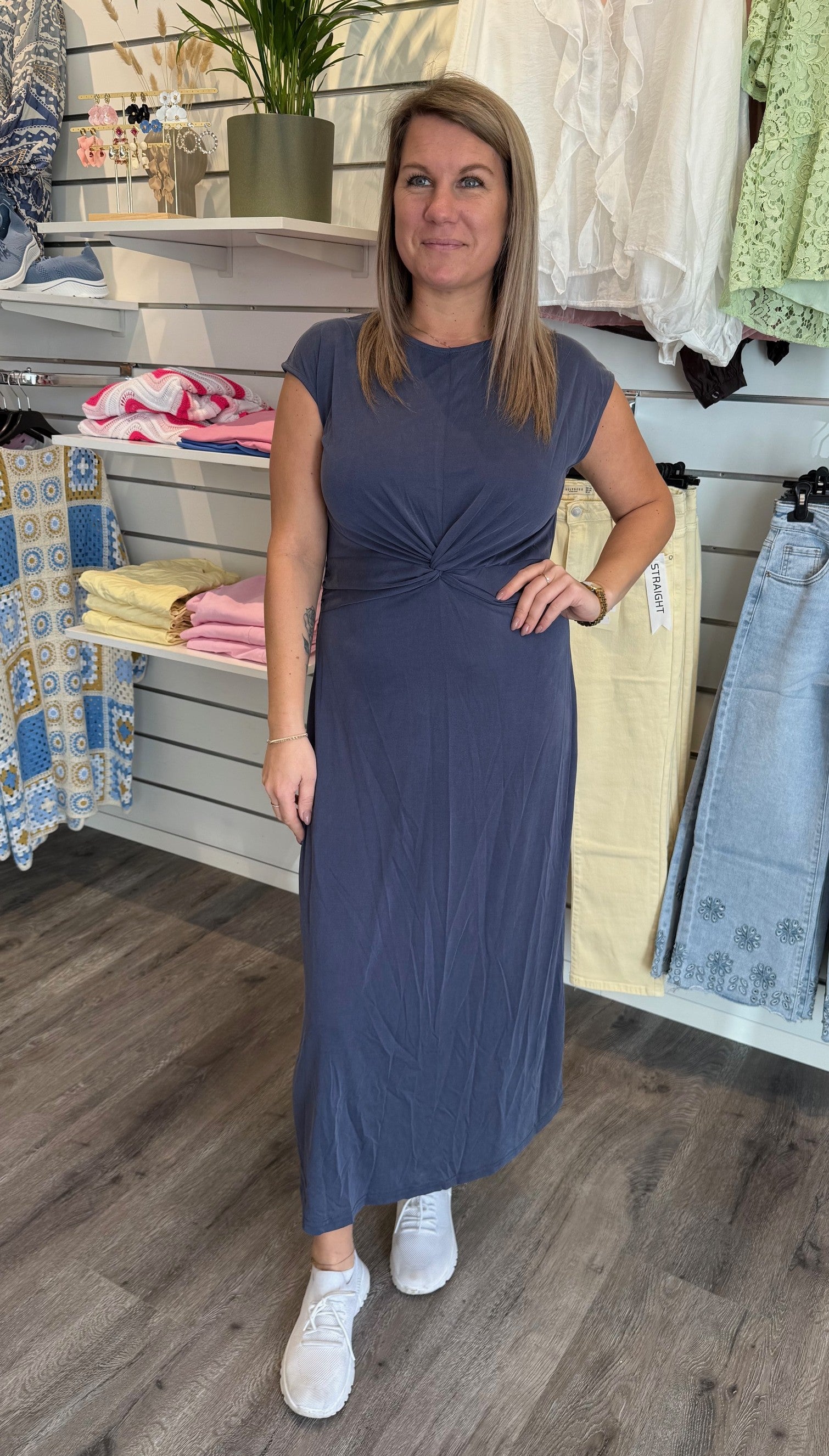 Ida - Klänning - Knyt - Navy