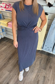 Ida - Klänning - Knyt - Navy