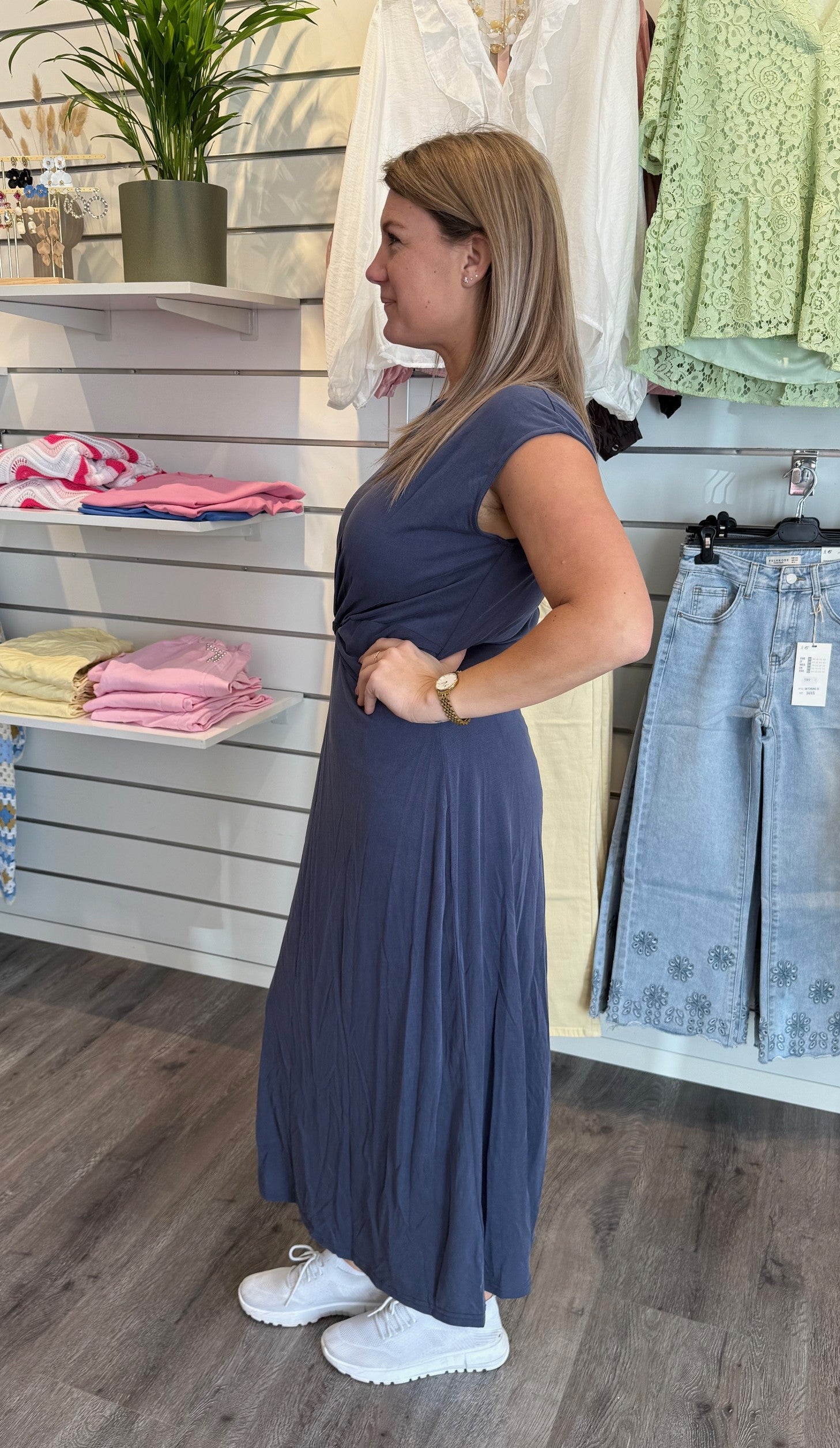 Ida - Klänning - Knyt - Navy