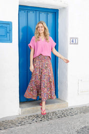 Luna -SmockKjol- Paisley -Royal Berry -  Nyhet